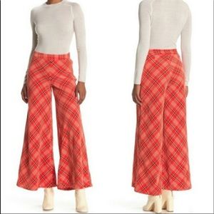 FREE PEOPLE Wonderland Wide-Leg Pants M